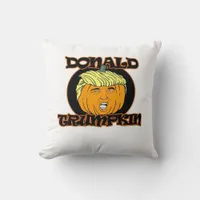 Donald  Halloween Costume Trumpkin Throw Pillow