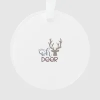 Oh Deer Retro Classic Design Ornament