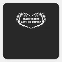 Hearts Can't Classic Square Sticker