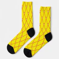 Socks - Triangle Scales in Yellow and Orange