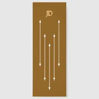 Bookmark - White Arrows with Initials