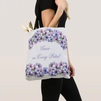 Romantic and Poetic Pastel Lilac Watercolor Tote Bag