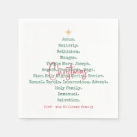 Nativity Christmas Christian Faith Jesus Religious Napkins