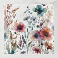 Alcohol Ink Floral Watercolor Trinket Tray