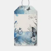 Blue Watercolor Ephemera Gift Tags