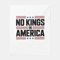 No Kings In America USA Creative Style Fleece Blanket