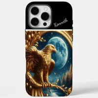 Golden Eagle's Moonlit Watch iPhone 16 Pro Max Case