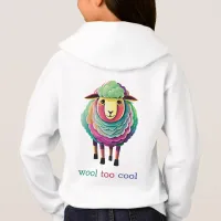 Wool too Cool Sheep Illustration Hoodie