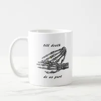 Till Death Do Us Part Skeleton Hands (Cream) Class Coffee Mug