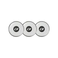 Modern Black White Monogram Custom Initials Golf Ball Marker