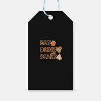 Eat Drink And Be Scary Graphic Gift Tags
