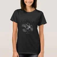 Gothic Funny F Caw F Crow Aesthetic Casual Look T-Shirt
