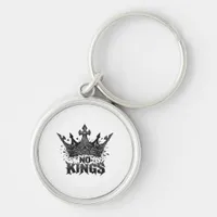 No Kings In America Minimal Clean Keychain