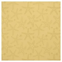 Beach Starfish Sea Stars Sand Colored Coastal Fabric