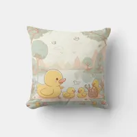 Rubber Duckie Duck  Throw Pillow