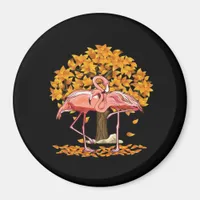 It’s Fall Y’all Flamingo Autumn Style Magnet