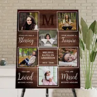 Rustic Funeral In Loving Memory Photos Memorial Foam Board
