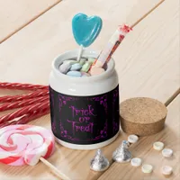 Poison Purple Trick or Treat Candy Jar