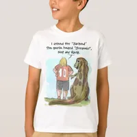 Jurassic Jacked Kid's Humorous T-Shirt – 'Not My F