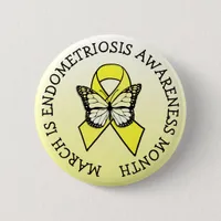 March is Endometriosis Month Button