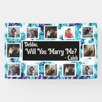 Will You Marry Me Proposal Banner with Photos