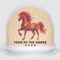Stunning Chinese Year of the Fire Horse 2026 Snow Globes