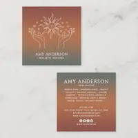 Spiritual/Alternative Wellness Healing Celestial Square Business Card