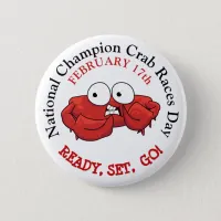 National Champion Crab Races Day Button