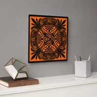 Classic Greek Inspired Square Wall Clock