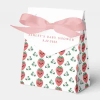 Kawaii Strawberry Baby Shower Favor Boxes