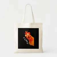 Gothic Humor Funny F-Caw-F Crow Tote Bag