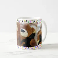 German Shepherd Puppy & Giant Teddy Bear, ZKA Coffee Mug