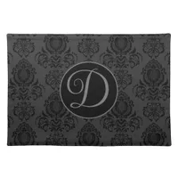 Elegant, Vintage, Victorian Damask Personalized Cloth Placemat