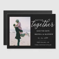 Script Better Together Minimalist Simple Photo Magnetic Invitation