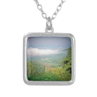 North Georgia Mountains, USA Silver Plated Necklace