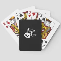 Sister Boo Halloween Classic Look Poker Cards