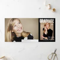 Trendy Magazine Cover Graduate Announcement