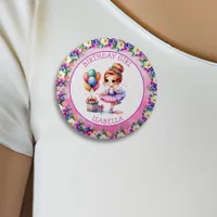 Ballet Themed Girl's Birthday Party Button