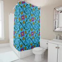 Abstract Floral Shower Curtain