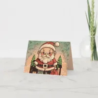 Cute Grandpa Santa Card