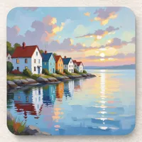 Coastal Themed | Beach Homes on the Bay   Beverage Coaster