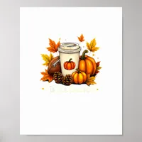Fall Football Tis The Season Pumpkin Autumn Coffee Poster