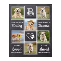 Rustic Pet Memorial Keepsake Unique 6 Dog Photo Acrylic Print