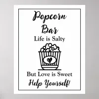 Popcorn Bar | Wedding Sign