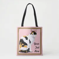 Calico Cat Personalized Tote Bag