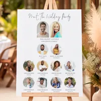 Meet the Wedding Party Photo Reception Sign