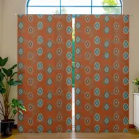 Southwest Canyons Geometric Pattern 50x108 Inch Blackout Curtains