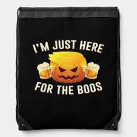 Trumpkin Just For The Boos Halloween Costume Drawstring Bag