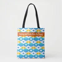 Cruising Ducks Happy  Tote Bag