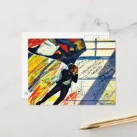 Math is Hard Mixed Media Collage Postcard